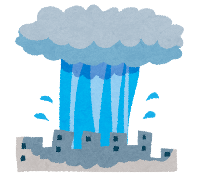ゲリラ豪雨に注意⚠️ アイキャッチ画像