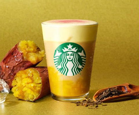 ほうじ茶香る焼き芋ムースティーラテ アイキャッチ画像