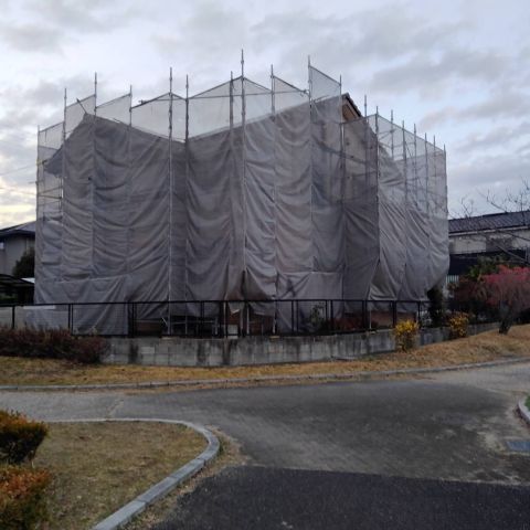 足場掛け・払い終わりました😄 アイキャッチ画像