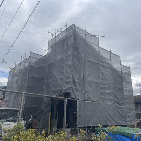 足場工事スタート✨ アイキャッチ画像